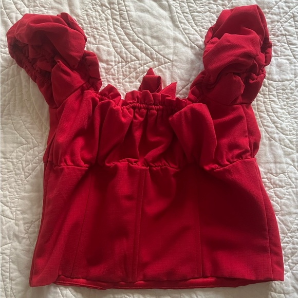 I.AM.GIA. Crop Top. Red. Size Large. - Picture 2 of 14